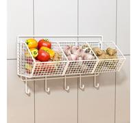 Cestino portaoggetti per aglio e , scaffale per , scaffale per a parete, robusto