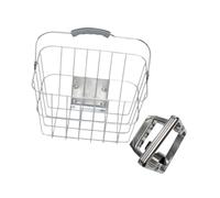Cestino portaoggetti per Bicicletta, Facile da installare, Versatile e Robusto, Ideale per Ciclismo all'aperto, Sport, Viaggi, Lega di Alluminio, con Maniglia