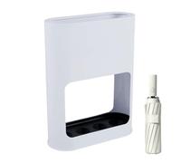 Cestino portaoggetti per ombrelloni - Supporto per interni, contenitore per entrata lunga, vassoio per gocciolamento in metallo | Portaombrelli con design ventilato e base di cattura