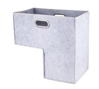 Cestino portaoggetti per scale - Lana sintetica flessibile, organizer per scale in feltro, organizer per giocattoli, soluzione pieghevole per l'ordine domestico | Comodo trasporto della biancheria con