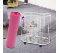 Cestino Portaoggetti per Tappetino Da con Ruote, Portaoggetti per Attrezzatura