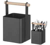 Cestino portaposate da tavolo con manico in legno 14x10,5x19 cm - Hendi 427064