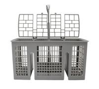 Cestino Portaposate Universale, Cestello Portaposate Universale Slimline Per Lavastoviglie, Manico Rotondo Cestino Portaposate Universale In Plastica Grigia, Manico Staccabile PerBoschSiemens