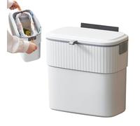 Cestino Portarifiuti Bagno - Cestino Appendiabile Con Coperchio Contenitore Rifiuti E - Secchio Compost Cucina Sotto Lavello,Per Casa Camera Auto Cucina Bagno Armadio Top Caravan