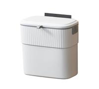 Cestino Portarifiuti Bagno | Contenitore Spazzatura con Coperchio,Cestino Appendibile con Coperchio sotto Lavello | per Casa Sotto Scrivania Top Auto Cucina Bagno Armadio Piano