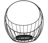 Cestino Portariviste in Ferro Nero con Maniglia, Organizer | Stoccaggio Verticale Salvaspazio, per Libri e Brochure, Stile Moderno Decorativo, Uso Casa e Reception