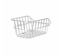 Cestino posteriore fisso Basil cento aluminium Blanc