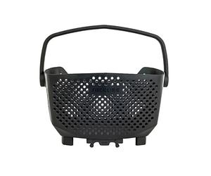 Cestino posteriore in plastica con maniglia sul portapacchi Racktime Bask It Systeme Snapit Noir
