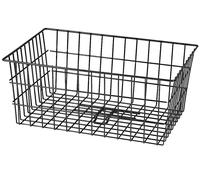 Cestino posteriore Klickfix Maxi 55x20x36cm , nero a maglia larga