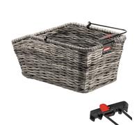 Cestino posteriore per bicicletta con struttura intrecciata Klickfix structure gt racktime Gris 44 x 24 x 20 cm