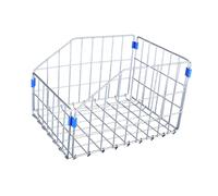 Cestino posteriore pieghevole per bici, cestino in metallo per mountain