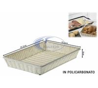 CESTINO PRESTIGE BIANCO CM.52,5X32,5X8h RETT.RE PORTATUTTO TAVOLA