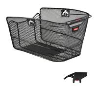 Cestino r.post.Klickfix City-Max cn clip 23x22,5x36 cm a maglia stretta, nera