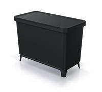 Cestino riciclaggio nero Keden 3x10L Systema NKS45W3-S411