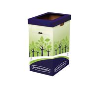 Cestino riciclo - 31,5 x 60,8 x 42,7 cm - verde/blu - Fellowes