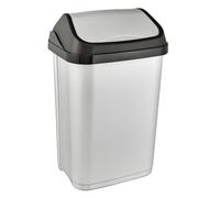 Cestino rifiuti 25L argento Keeeper coperchio 1030716000000
