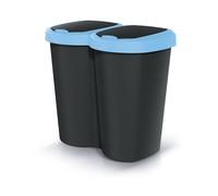 Cestino rifiuti Compacta B Duo 40L blu/nero Prosperplast Keden