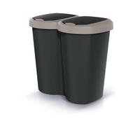 Cestino rifiuti Compacta B Duo 40L Marrone/Nero - Keden