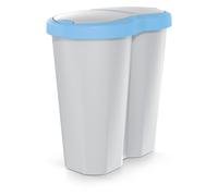 Cestino rifiuti Compacta R Duo blu cenere 40L - Keden