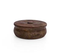 Cestino scaldavivande realizzato a mano in legno messicano indiano Chapati Roti porta pane scatola porta pancake Keeper Serveware Hot Pot Casseruola con coperchio Home Kitchen Dining Decor Natural