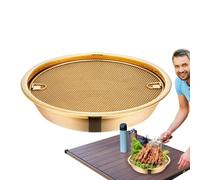 Cestino scolapiatti per frittura, Vassoio in Acciaio, Resistente Piastra per Barbecue, Organizer per Cucina Domestica, Porta Snack fritti, da Cucina all'aperto, per Feste in Famiglia