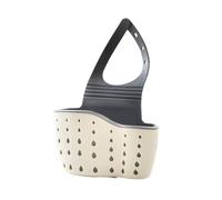 Cestino Sospeso For Lo Scarico Del Lavandino, Accessori Da Cucina Regolabili, Borsa In Gomma For Lavandino, Spugna For Sapone, Mensola, Supporto For Rubinetto For Bagno, 1 Pezzo(Beige)