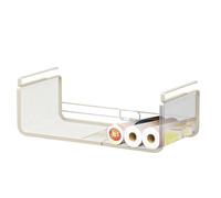 Cestino sotto mensola, portaoggetti da appendere sotto l'armadietto, organizer da appendere per armadi, dispensa, credenza, scrivania, bancone, libreria, organizer espandibile da cucina