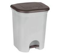 Cestino spazzatura pedale 2x11L argento Keeeper 11536160000NN