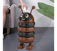 Cestino Spazzatura Portatile con Coperchio Scorrevole Forma Cartone Bidone