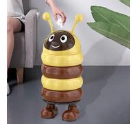 Cestino Spazzatura Portatile con Coperchio Scorrevole Forma Cartone Bidone