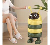 Cestino Spazzatura Portatile con Coperchio Scorrevole Forma Cartone Bidone