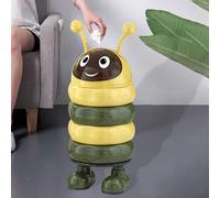 Cestino Spazzatura Portatile per Interni con Coperchio Scorrevole Cartone