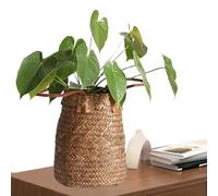 Cestino tessuto - Cestini tessuti per lo stoccaggio | Organizzatore di pascoli marini per scaffali | Cesto portaoggetti appeso | Cesto da parete tessuto fiori | Bohemian Organizer Basket it
