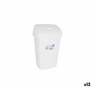 Cestino Tontarelli Aurora Bianco 9L Con coperchio [12 Unità]