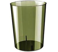 Cestino trasparente per rifiuti, grande capacità, rotondo, per ufficio, facile da pulire, per camera da letto, cestino per la carta in PET, adatto per cucina, camera da letto, soggiorno, ufficio, cest