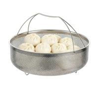 Cesto a vapore per casseruola - da cucina in rete con maniglia,Inserto a vapore in acciaio inossidabile - per cucina casa dormitorio universitario appartamento, preparazione quotidiana dei