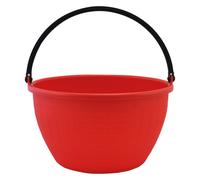 Cesto agricolo con manico 20 lt polietilene rosso secchio raccolta uva pomodori