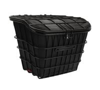 Cesto Anteriore Impermeabile per Bici Elettrica con Borsa Interna, Cesto Anteriore In Metallo Nero per Bici Grande Cesto Anteriore per Bicicletta Elettrica