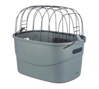 Cesto anteriore per bicicletta in plastica 42×39×30cm grigio Trixie