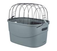 Cesto anteriore per bicicletta in plastica 42×39×30cm grigio Trixie
