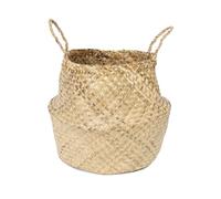 Cesto Belly con manglie in erbario pieghevole Ø 45 cm Naturale
