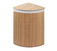CESTO BIANCHERIA PANNI SPORCHI BUCATO LAVANDERIA ANGOLARE BAMBU NATURAL BALU