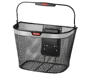 Cesto bici anteriore con riflettore Uni Reflect KlickFix ( Nero / Non Definito )