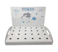 Cesto Bomboniere Dumbo Celeste Disney - Vassoio porta coni 46x29x28