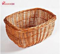 CESTO Cestino bici bicicletta ovale vimini Olanda cm.39x31 h21 robusto ottimo