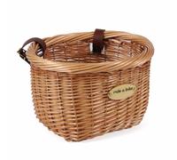 CESTO Cestino bici bicicletta vimini cm.34x29 h22 +cinghie robusto ottimo