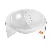 CESTO CESTONE ESPOSITIVO ESPOSITORE DA BANCO BANCARELLA MEZZA SFERA TRASPARENTE