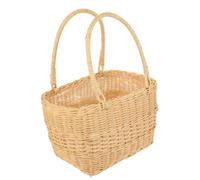 Cesto con arrangiamento floreale portatile cesto di fiori artificiale cestino