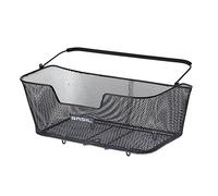 CESTO CON ASA TRASERO BASIL BASE XL ACERO NEGRO (52x30x23)(18L)