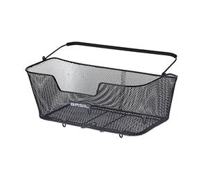 CESTO CON ASA TRASERO BASIL BASE XL ACERO NEGRO (52x30x23)(18L)